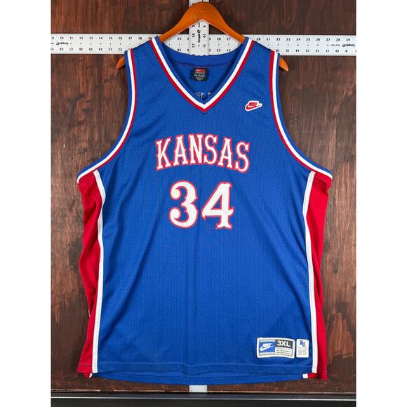 Nike Team Sportswear Kansas Jayhawks Paul Pierce #34 Stitch Jersey VTG Men’s 3XL - Picture 2 of 12